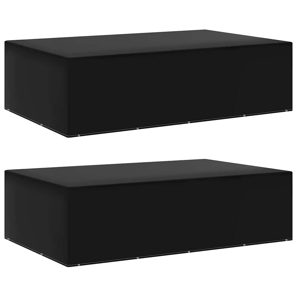 vidaXL Puutarhakalusteiden suojat 2 kpl 12 purjerengasta 325x205x90 cm