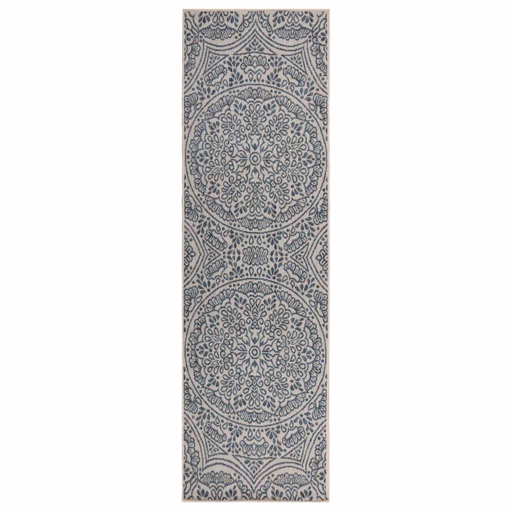 Flatweave 80x250 cm sininen kuvio