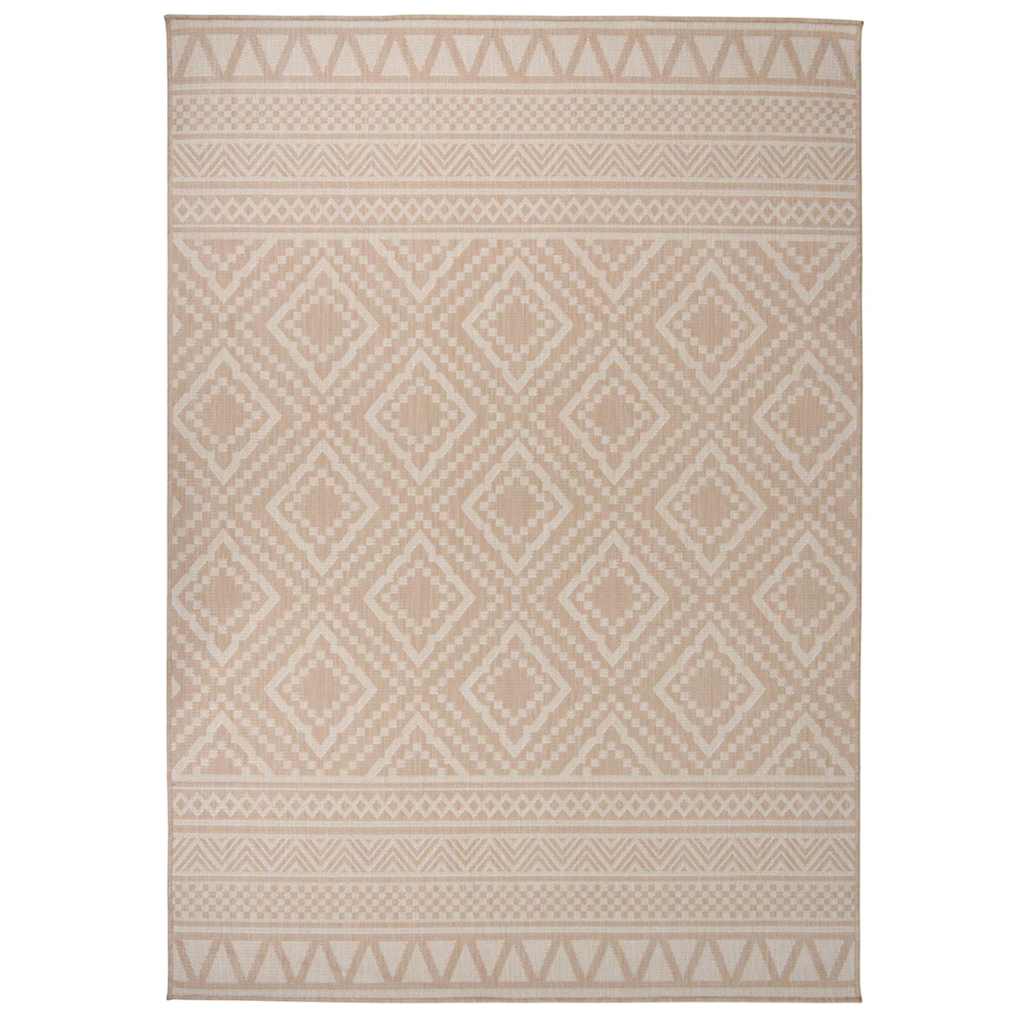 Flatweave 140x200 cm ruskeat raidat